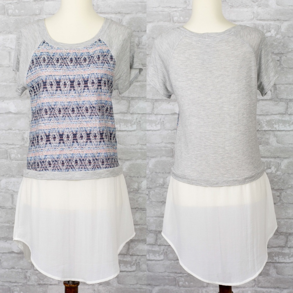 Anthropologie Dolan Tunic Short Sleeve Blouse S